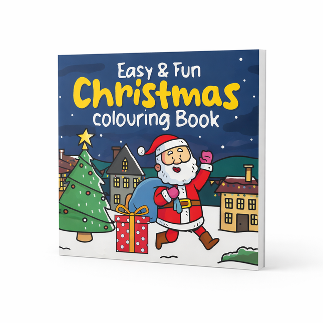 Easy & Fun Christmas Colouring Book (Paperback)