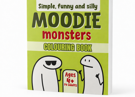 Simple, Funny & Silly Moodie Monsters Colouring Book for All Ages (Paperback)