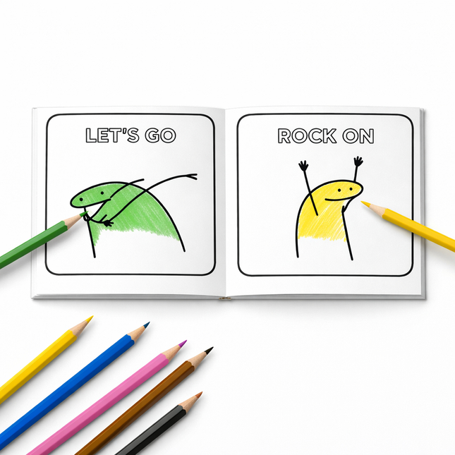 Moodie Monsters Colouring Book (Paperback) & Faber-Castell Triangular Coloured Pencils 12 Pack