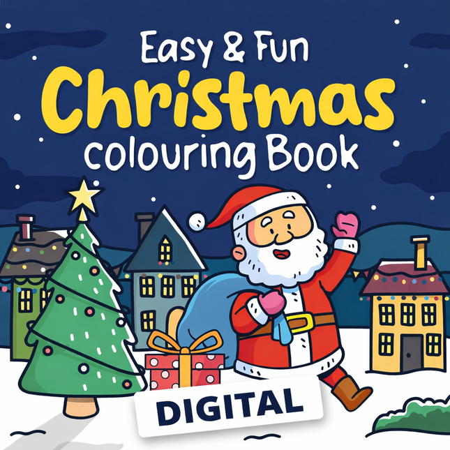 Easy & Fun Christmas Colouring Book (Digital)