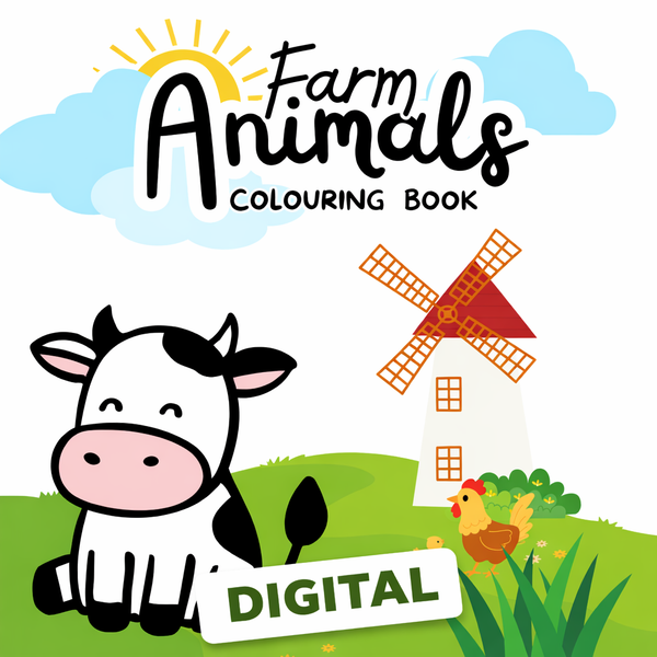 Farm Animals Colouring Book (Digital)